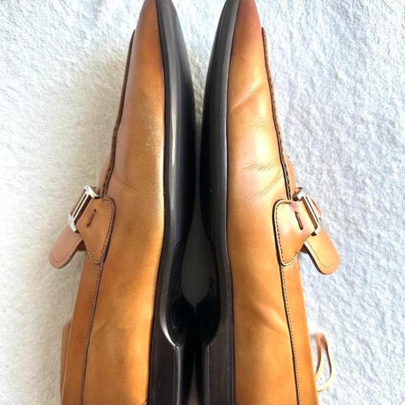 Magnanni 'Lino' Buckle Bit Loafer Shoes Brown Mens Size 8 M‎ US MSRP $325 - Picture 8 of 9